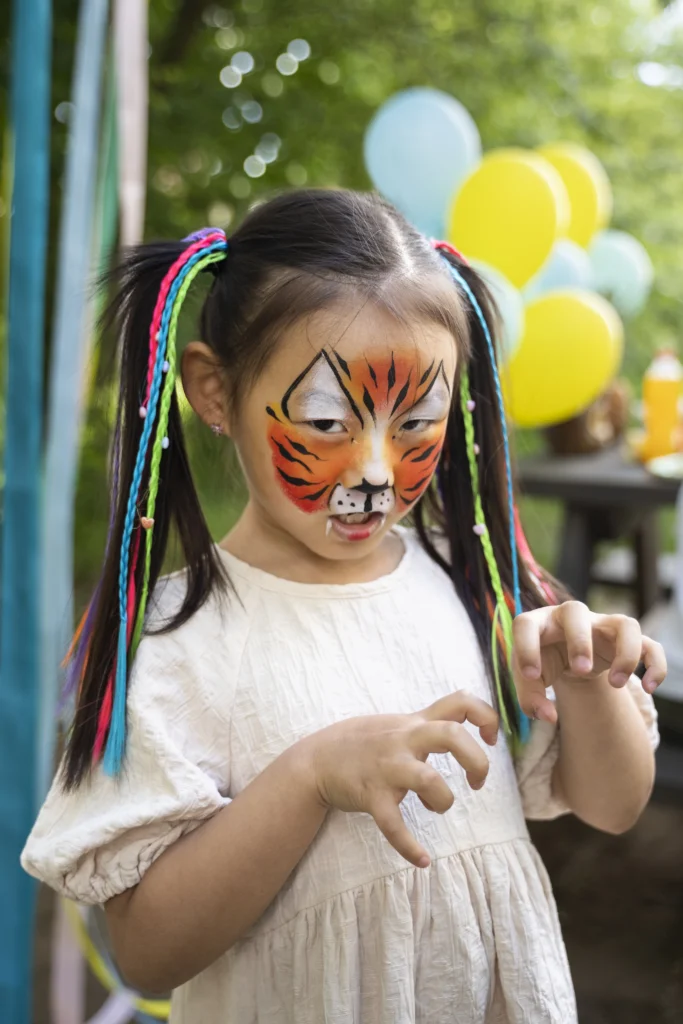 Face Painting Station for Kids at Star Coco Melon